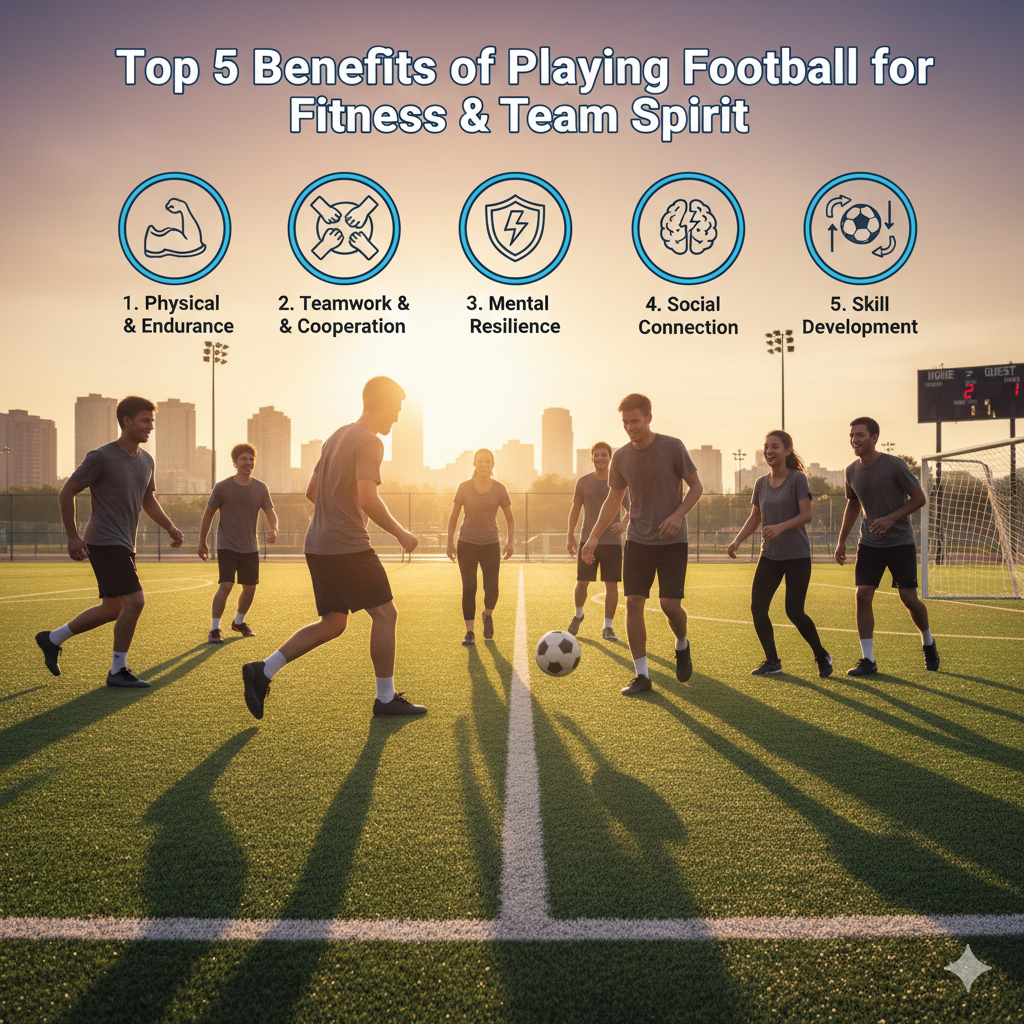 Top 5 Benefits of Playing Football for Fitness & Team Spirit