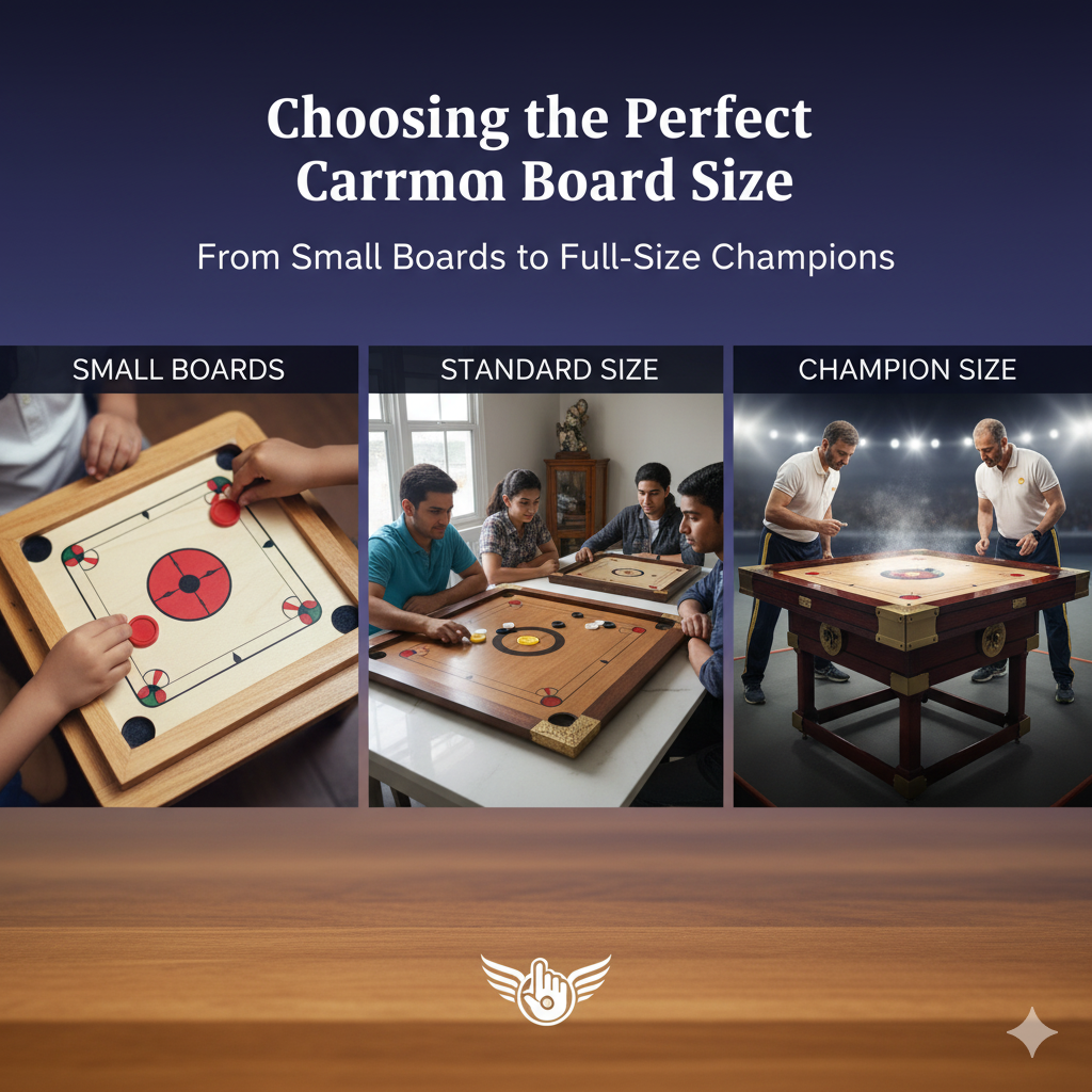 Choosing the Perfect Carrom Board Size: From Small Boards to Full-Size Champions