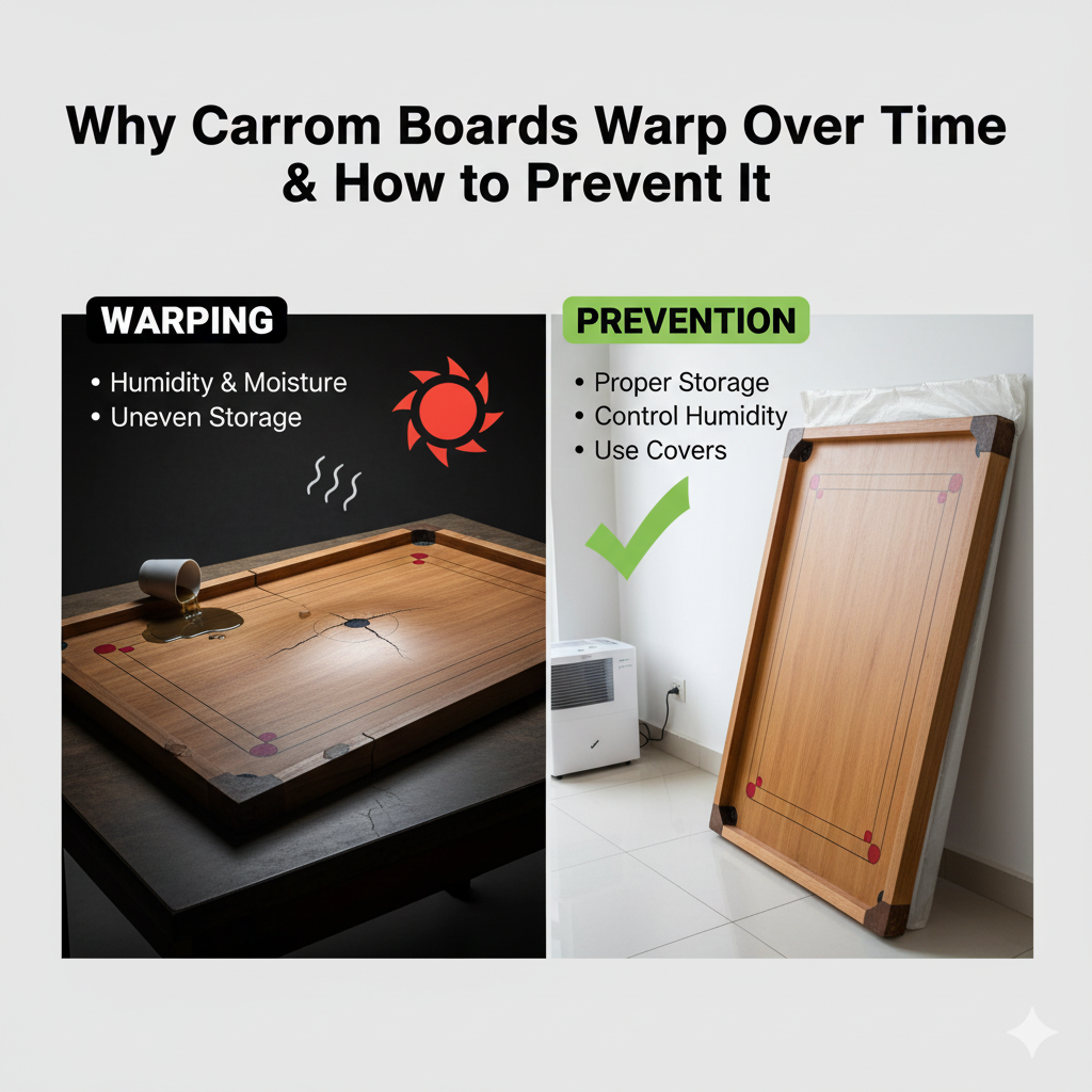Why Carrom Boards Warp Over Time & How to Prevent It