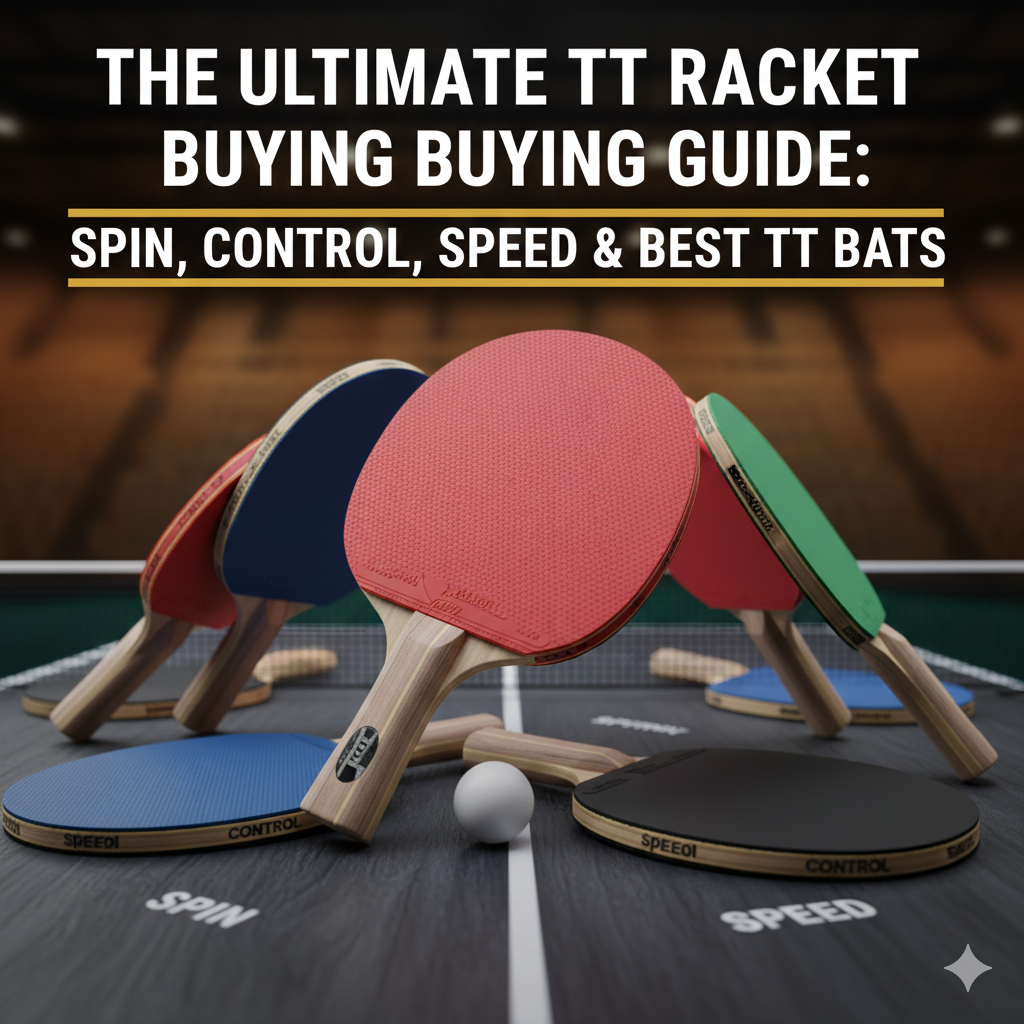 The Ultimate TT Racket Buying Guide: Spin, Control, Speed & Best TT Bats