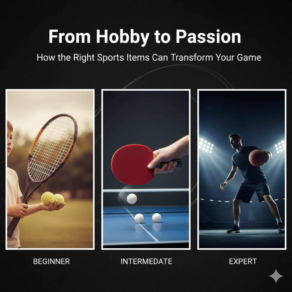 From Hobby to Passion: How the Right Sports Items Can Transform Your Game