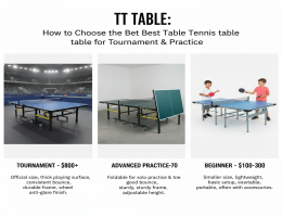 TT Table: How to Choose the Best Table Tennis Table for Tournament & Practice