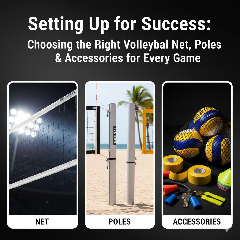 Setting Up for Success: Choosing the Right Volleyball Net, Poles & Accessories for Every Game