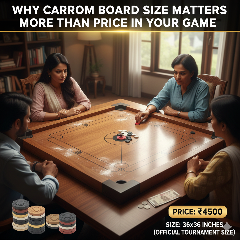 Why Carrom Board Size Matters More Than Price in Your Game