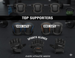 Top Supporters, Knee Caps, and Sports Gloves Every Athlete Needs
