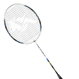 Koxtons FORCE 999 Badminton Racket (Full Cover) – White with Blue & Black Accents